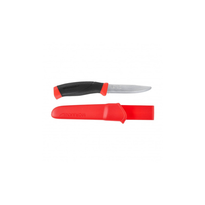 Nóż myśliwski - Morakniv Companion F Rescue - czerwony stal nierdzewna