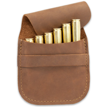 Skórzana ładownica etui na amunicję kulową